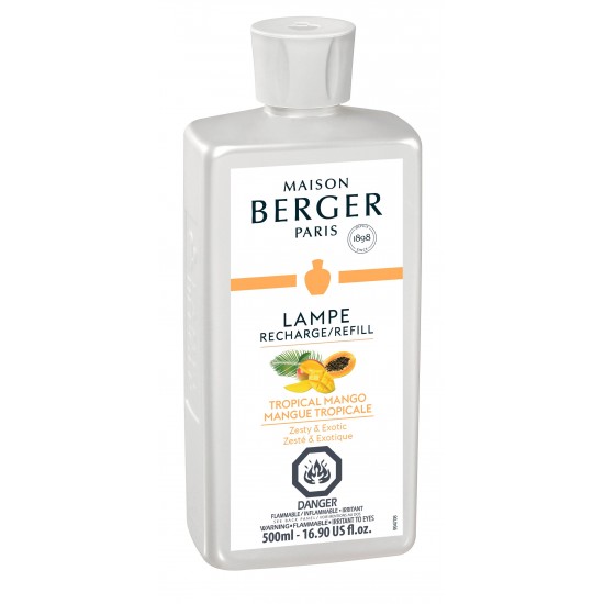 Maison Berger - Recharge Lampe Berger 500 ml - Mangue Tropicale